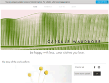 Tablet Screenshot of capsule-wardrobe.com